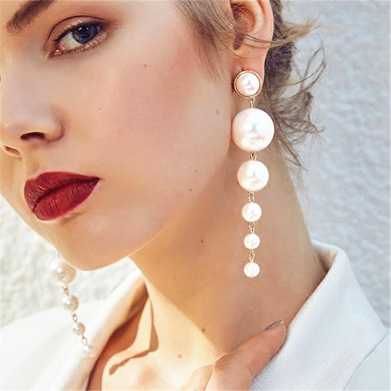 Personalized Pearl Tassel Earrings