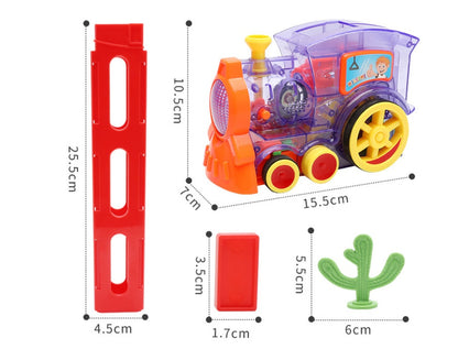 Electric Domino Train Toy – Automatic Building Block Set