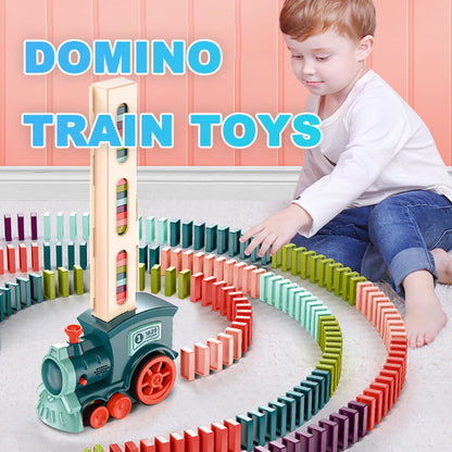 Electric Domino Train Toy – Automatic Building Block Set