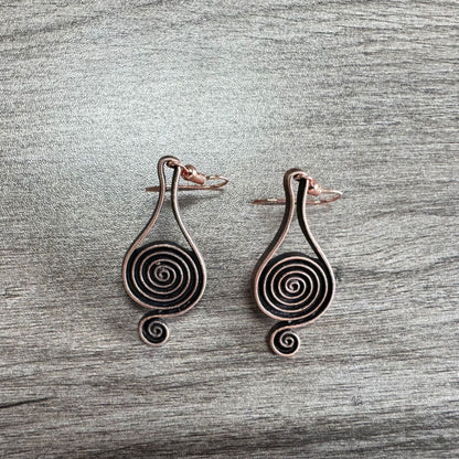 Retro Spiral Psychedelic Earrings