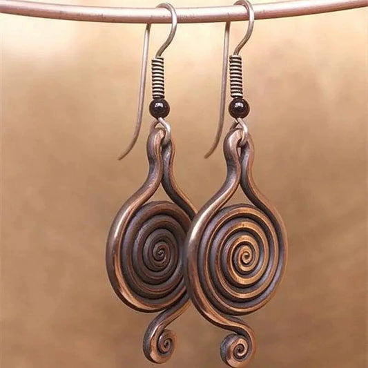 Retro Spiral Psychedelic Earrings