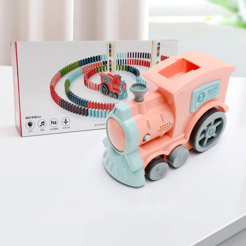 Electric Domino Train Toy – Automatic Building Block Set