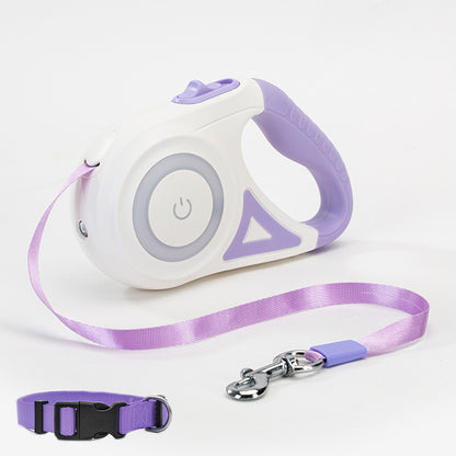 Retractable Dog Leash & Collar Set for Small & Medium Pets