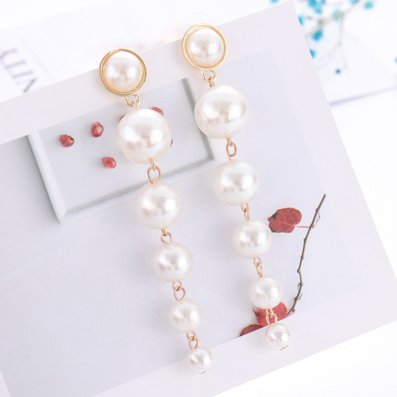 Personalized Pearl Tassel Earrings