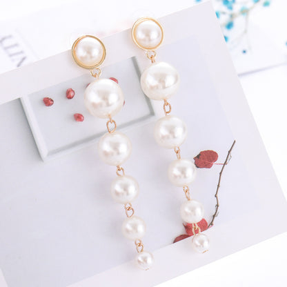 Personalized Pearl Tassel Earrings