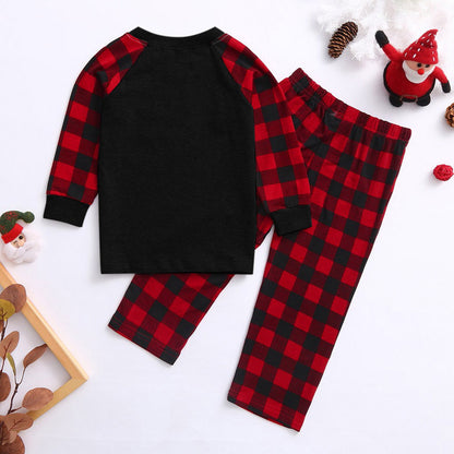 Family Christmas Plaid Bear Pajama Set