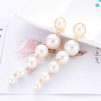 Personalized Pearl Tassel Earrings