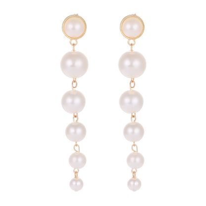 Personalized Pearl Tassel Earrings