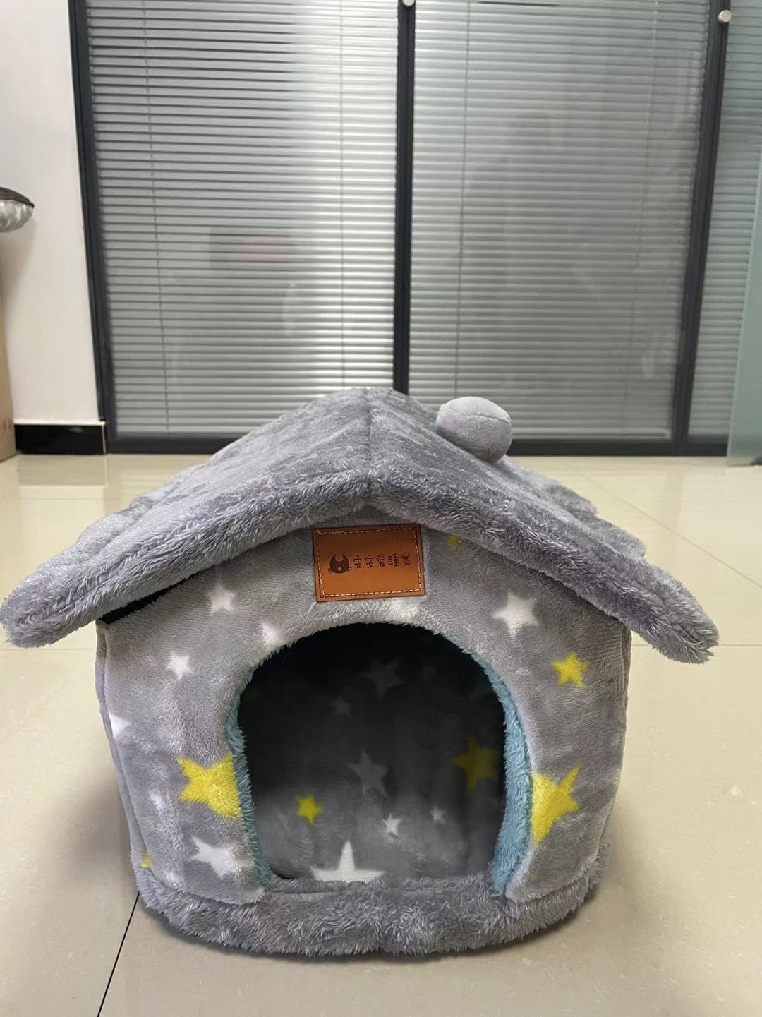 Foldable Pet House – Warm Winter Dog & Cat Bed Cave